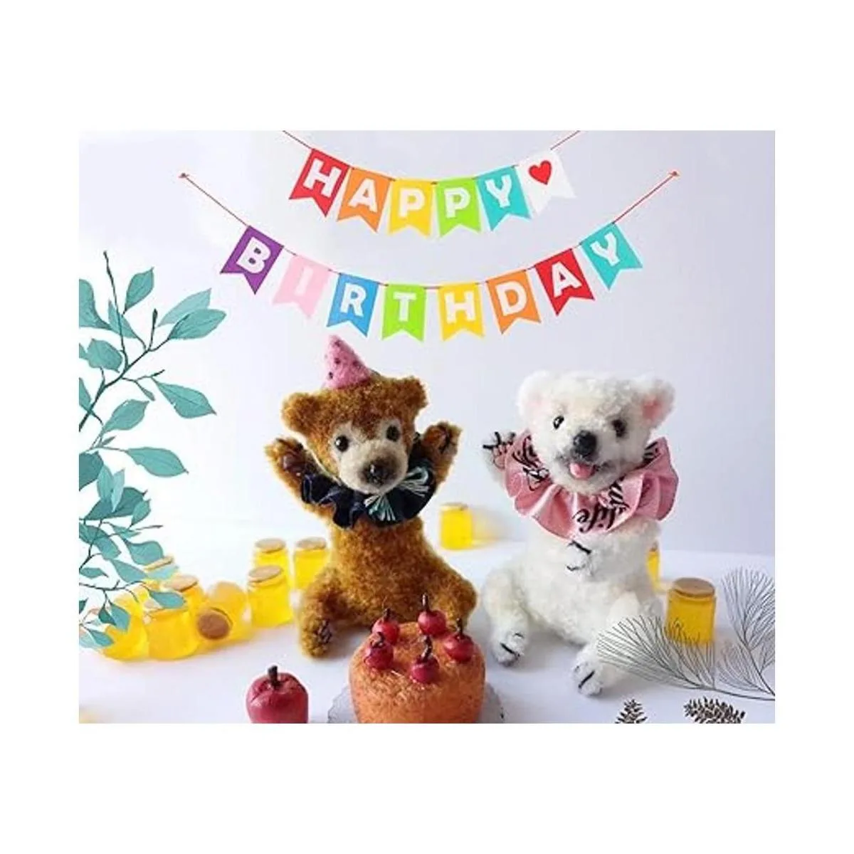 LOVENJOY Pancarta de fieltro diseño de arco iris 13 pies_4