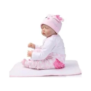 Muñecas Reborn Ropa de bebé trajes rosados para muñecas_4