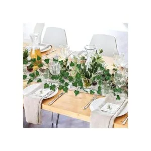 Recutms Guirnalda de hojas artificiales de hiedra de 84_6