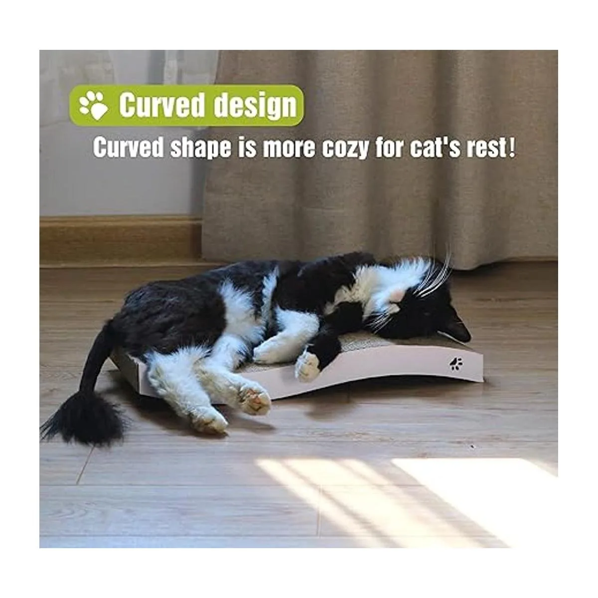 Coching Rascador de cartón para gatos con diseño de_6