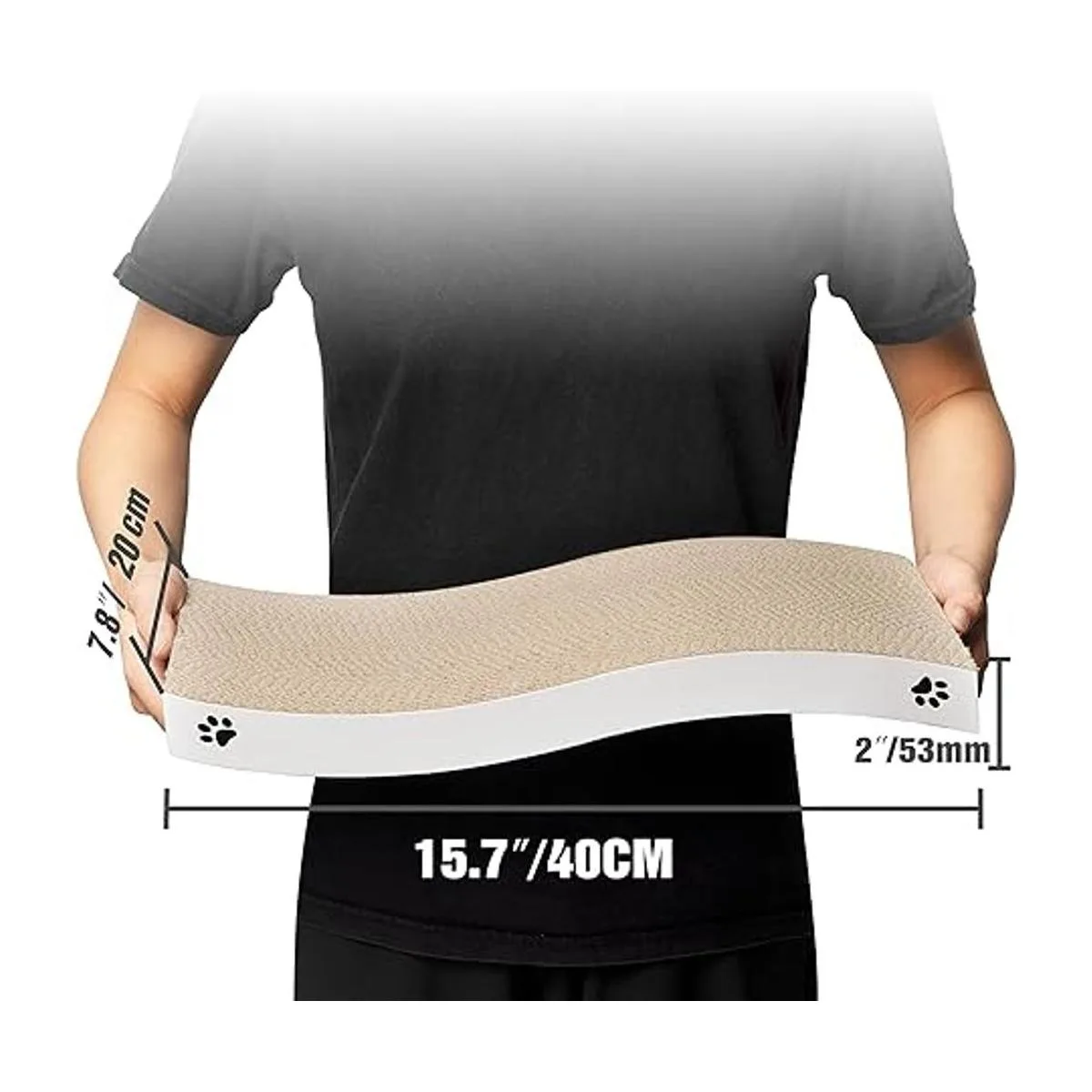 Coching Rascador de cartón para gatos con diseño de_3