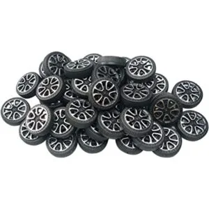 EUDAX 100 rollos de plástico de 0.079 in de diámetro eje_1