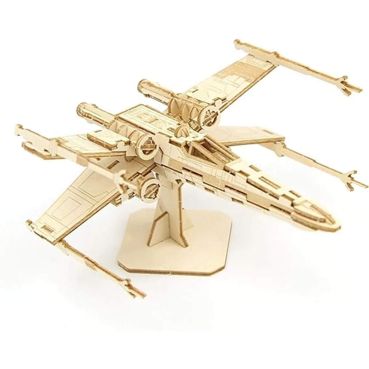 Star Wars XWing Kit de rompecabezas de madera 3D y figura_3