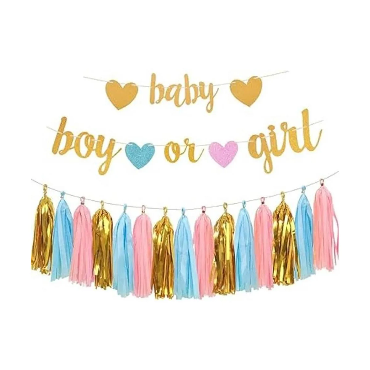 Aonor Decoraciones de fiesta de revelación de género_1