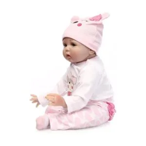 Muñecas Reborn Ropa de bebé trajes rosados para muñecas_2