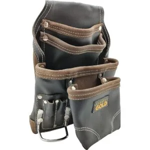 Bolsa de herramientas de cuero dorado resistente_2