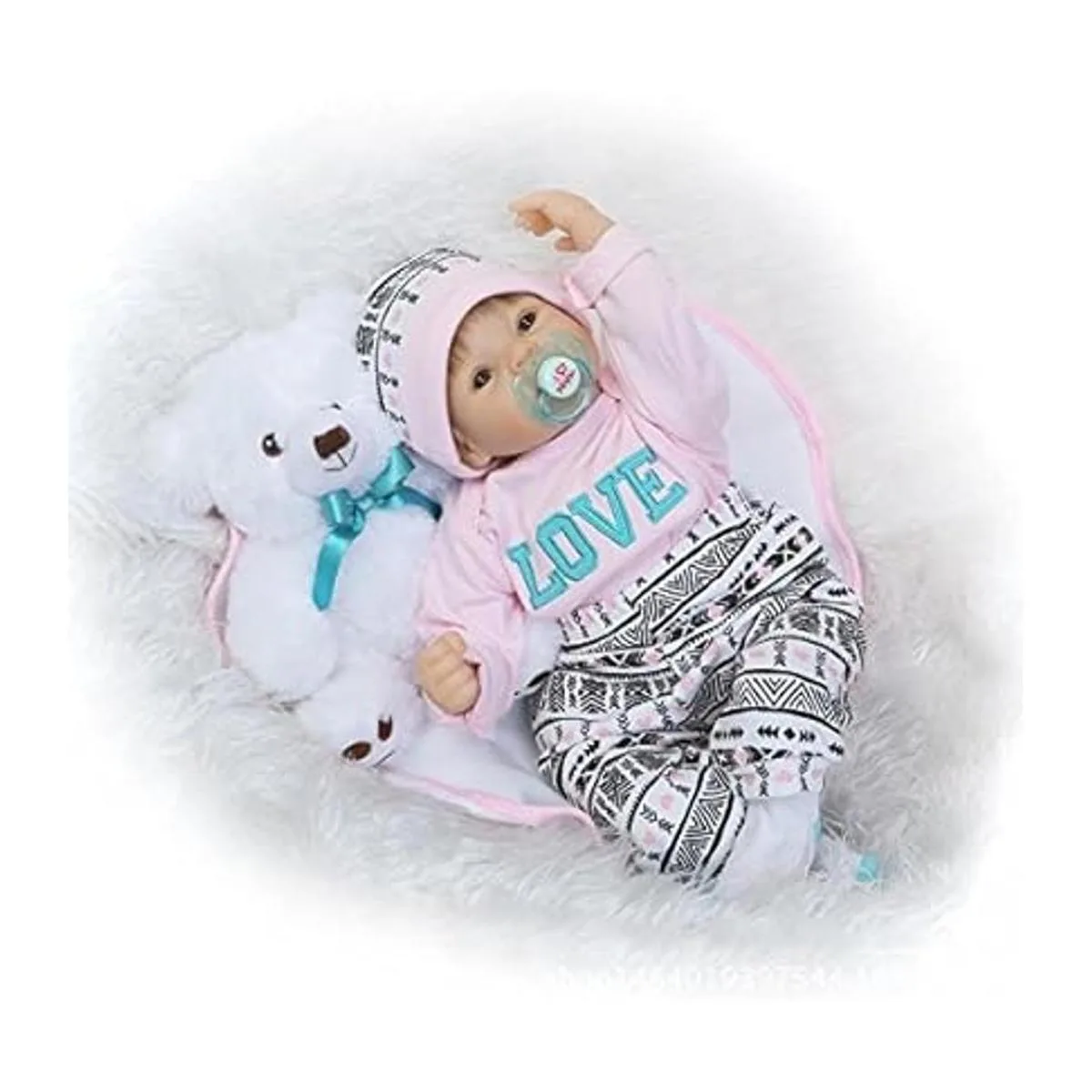 Pedolltree Reborn Ropa para muñecos de bebé color rosa_4