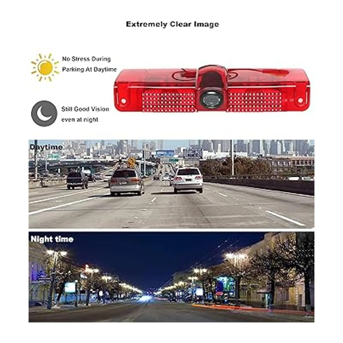 RED WOLF Tercera 3 luz de freno cámara de respaldo para_2