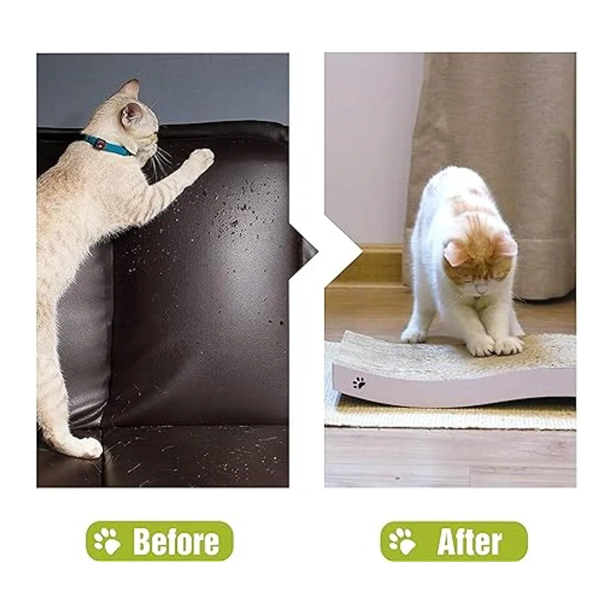 Coching Rascador de cartón para gatos con diseño de_4