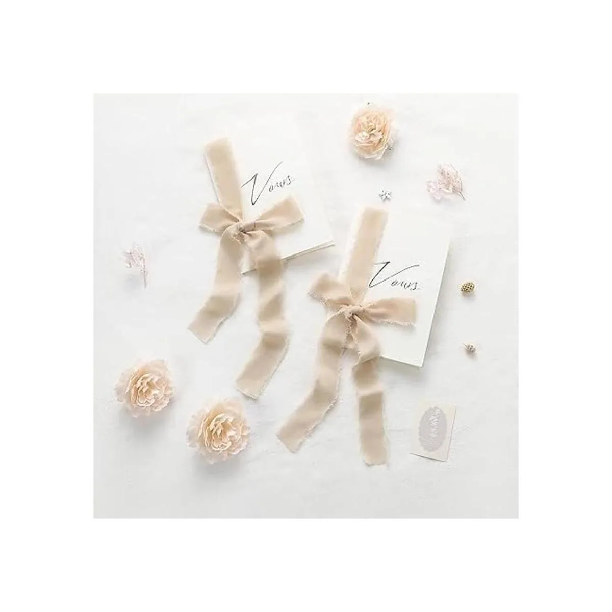 JEDIA Cinta de gasa 3 rollos de cintas de seda de gasa_3