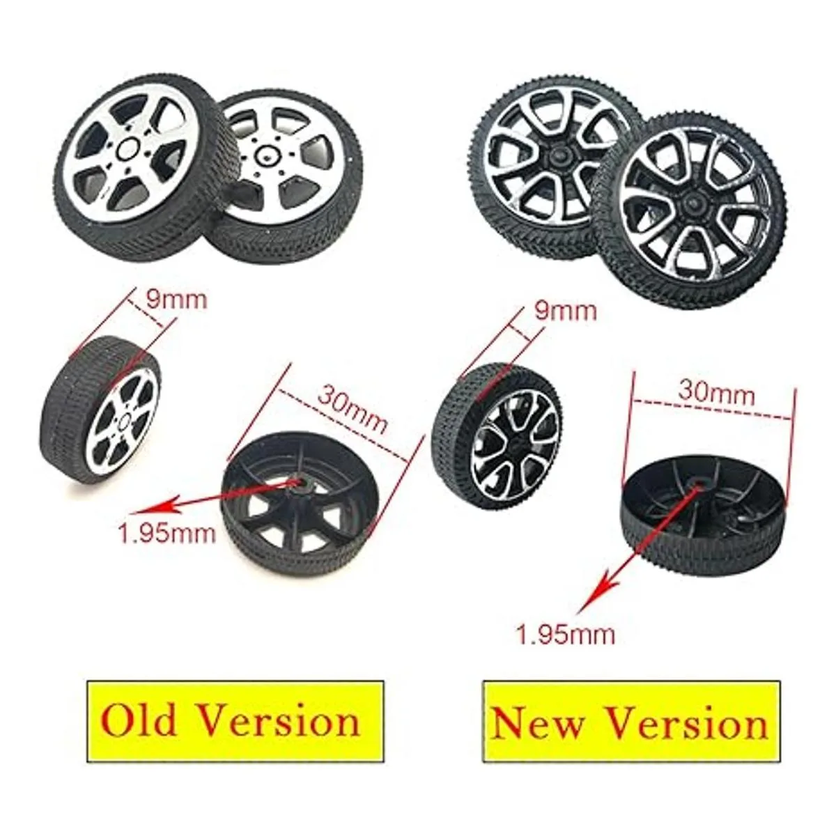 EUDAX 100 rollos de plástico de 0.079 in de diámetro eje_5