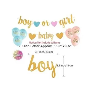 Aonor Decoraciones de fiesta de revelación de género_3