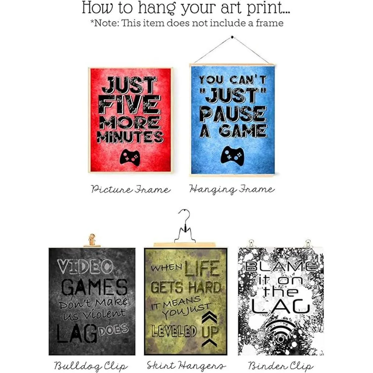 Just Five More Minutes Arte de pared con temática de_5