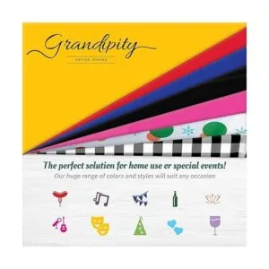 Grandipity Paquete de 6 manteles de plástico desechables_4