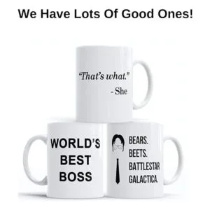 Taza de cerveza con texto en inglés Thats What She_4