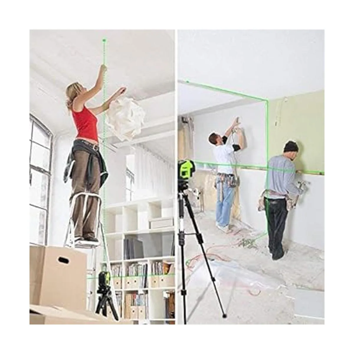 Huepar 8211G Nivel láser de línea cruzada con 2 puntos de_2