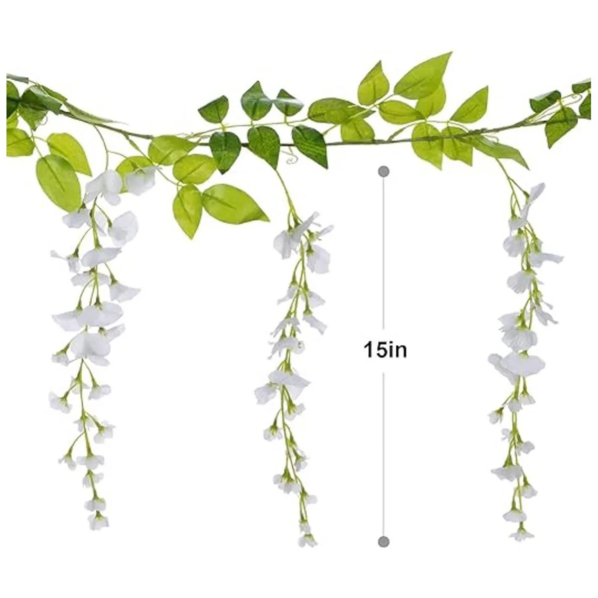 Lvydec Guirnalda de flores artificiales de glicinia 4_5