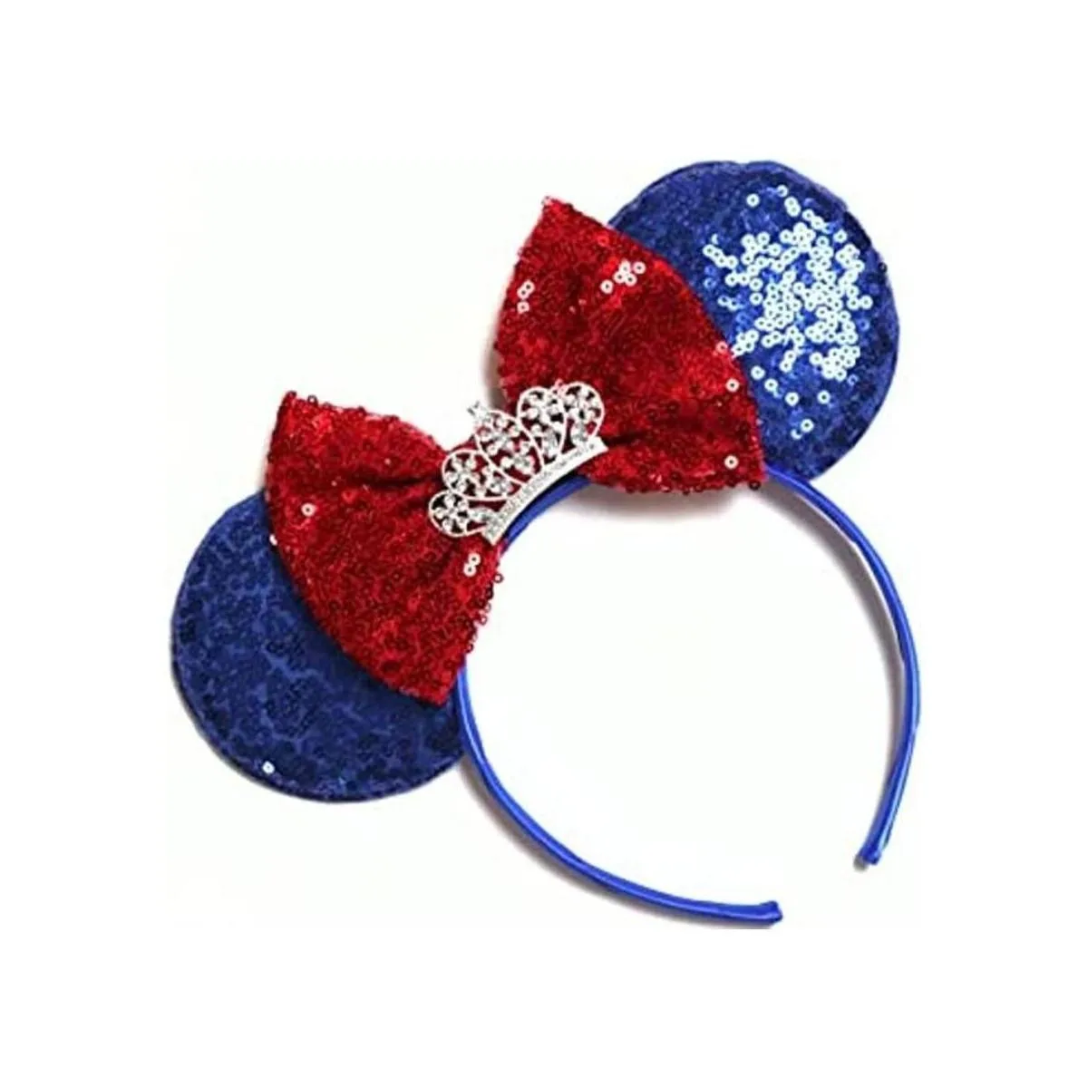 Tiara blanca como la nieve orejas de Minnie blancas como_1