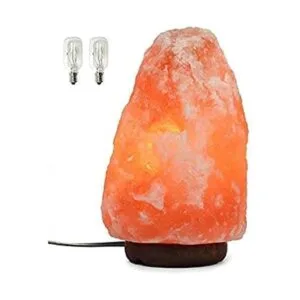 Lámpara de sal del Himalaya de 7 pulgadas con cable de_1