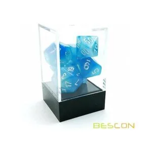 Bescon Gemini Glowing Polyhedral Dados 7 unidades set de_5