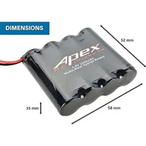 Apex RC productos 48 V 2000 mAh NiMH plano receptor_4