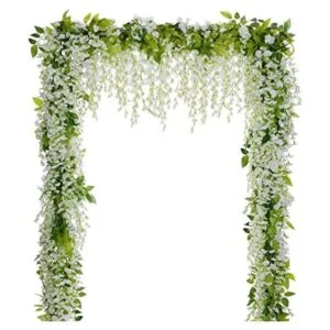 Lvydec Guirnalda de flores artificiales de glicinia 4_1