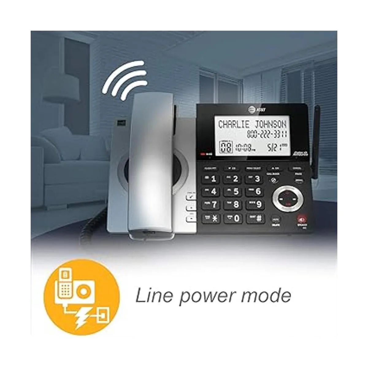 ATT CL84107 DECT 6.0 Teléfono expandible con cable y_3