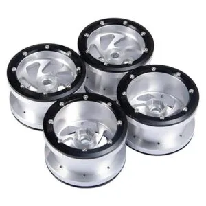 RCLIONS Llantas de metal de aluminio con bloqueo de_4