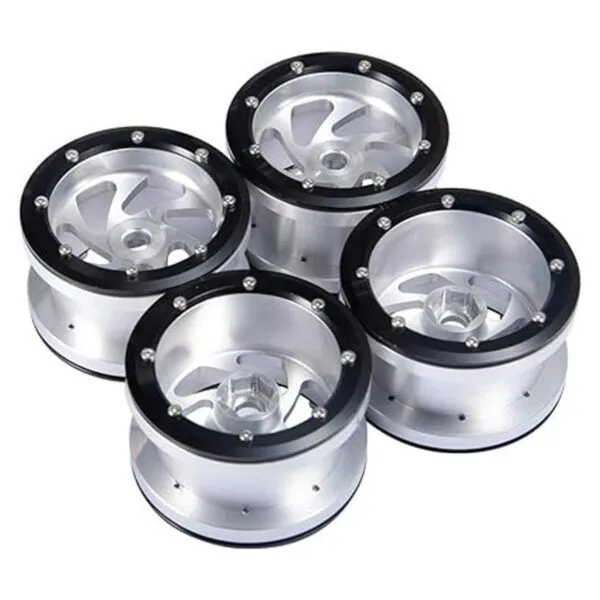 RCLIONS Llantas de metal de aluminio con bloqueo de_4