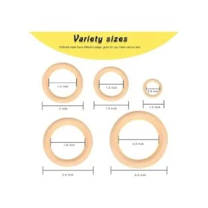 Bestsupplier 50 anillos de madera maciza sin terminar_2