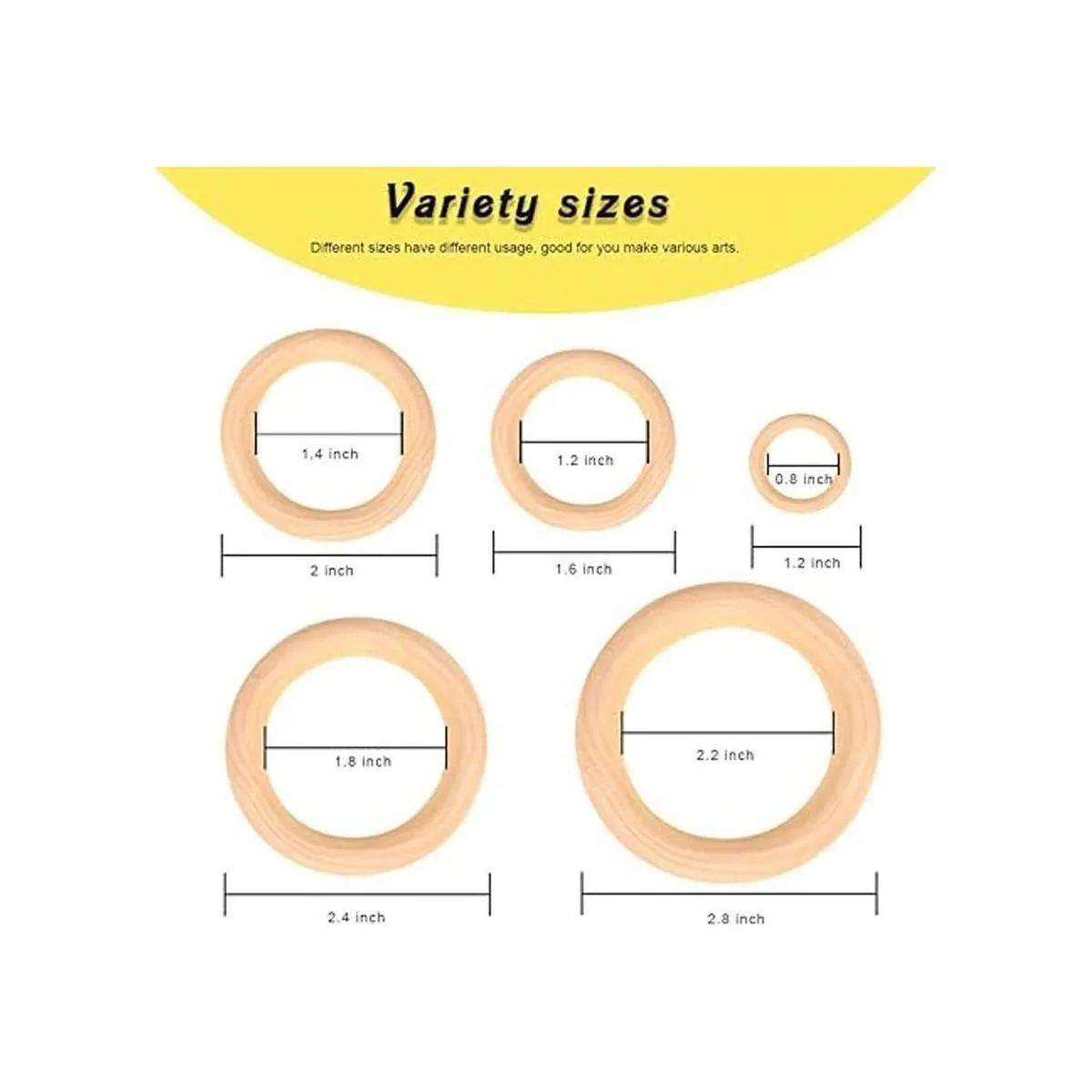 Bestsupplier 50 anillos de madera maciza sin terminar_2