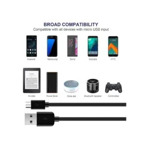 Dericam Cargador de pared micro USB de 5 V 1 A cable de_6