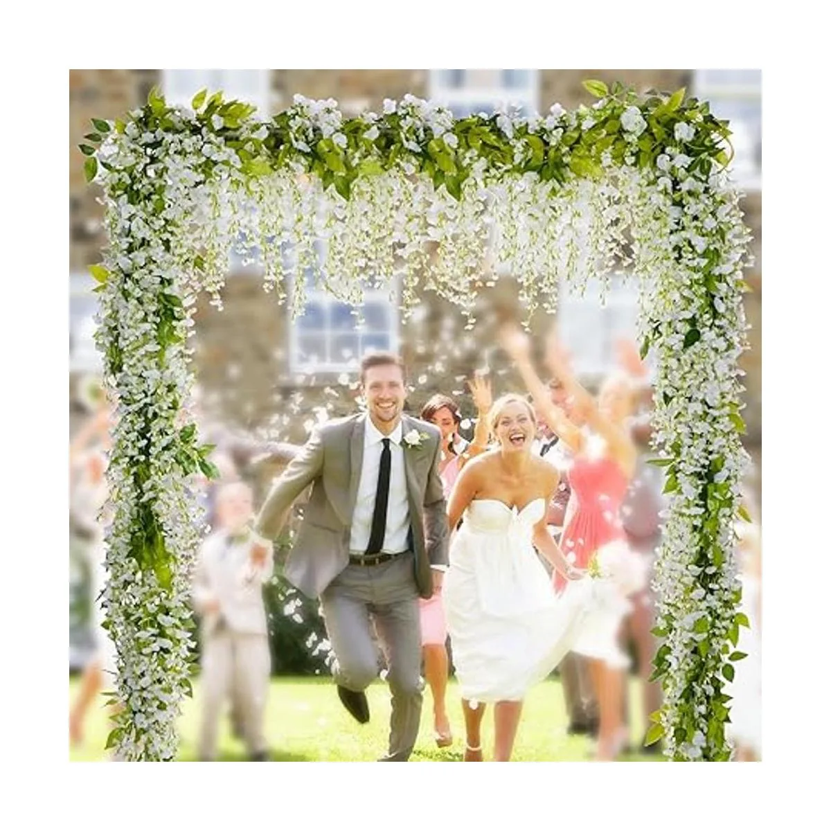 Lvydec Guirnalda de flores artificiales de glicinia 4_2