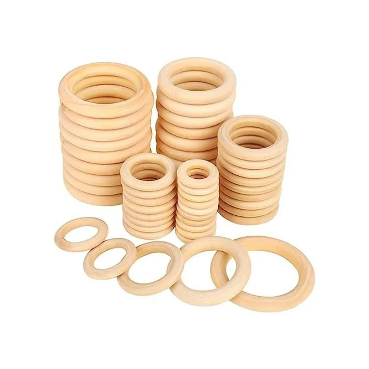 Bestsupplier 50 anillos de madera maciza sin terminar_1