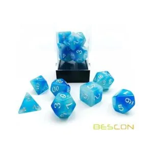 Bescon Gemini Glowing Polyhedral Dados 7 unidades set de_2