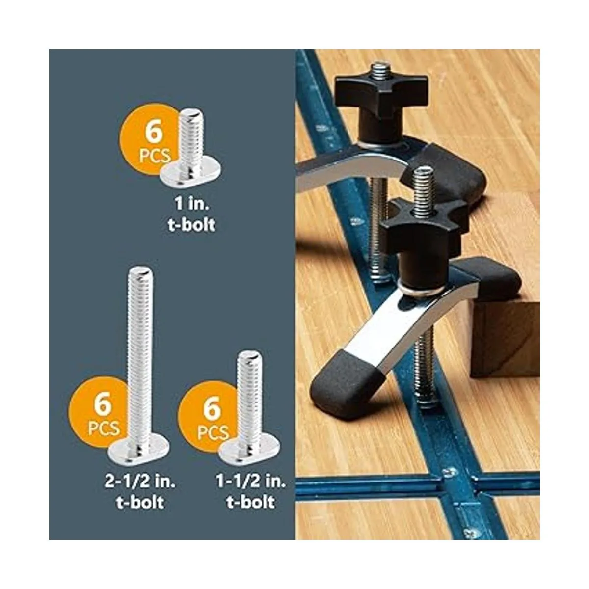 POWERTEC 71173 Kit de accesorios de pista en T con_4
