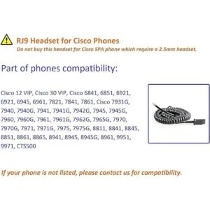 MKJ Auriculares de teléfono para teléfonos de oficina_5