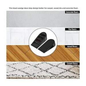 EIOUMAX Tope de puerta grande cuña de goma resistente_6