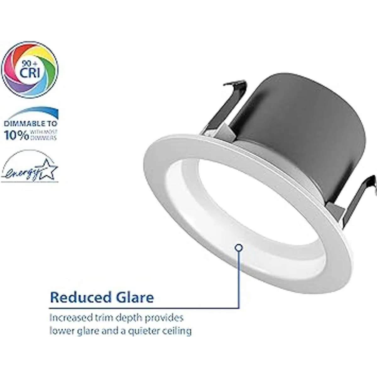 NICOR Lighting DCR41061202KWH Foco empotrable LED de 4.0_3