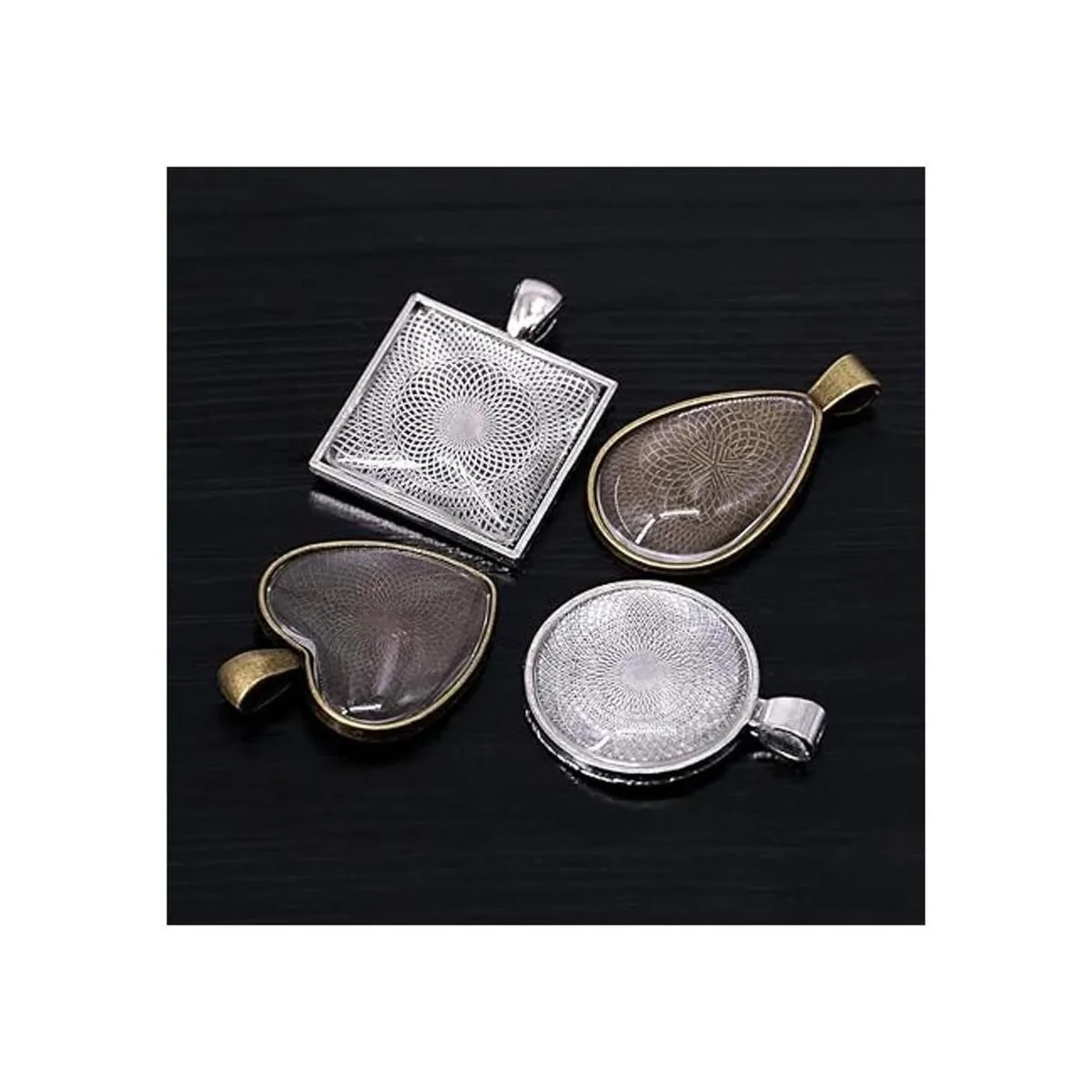 Glarks 48 bandejas colgantes de 4 estilos 24 unidades_4