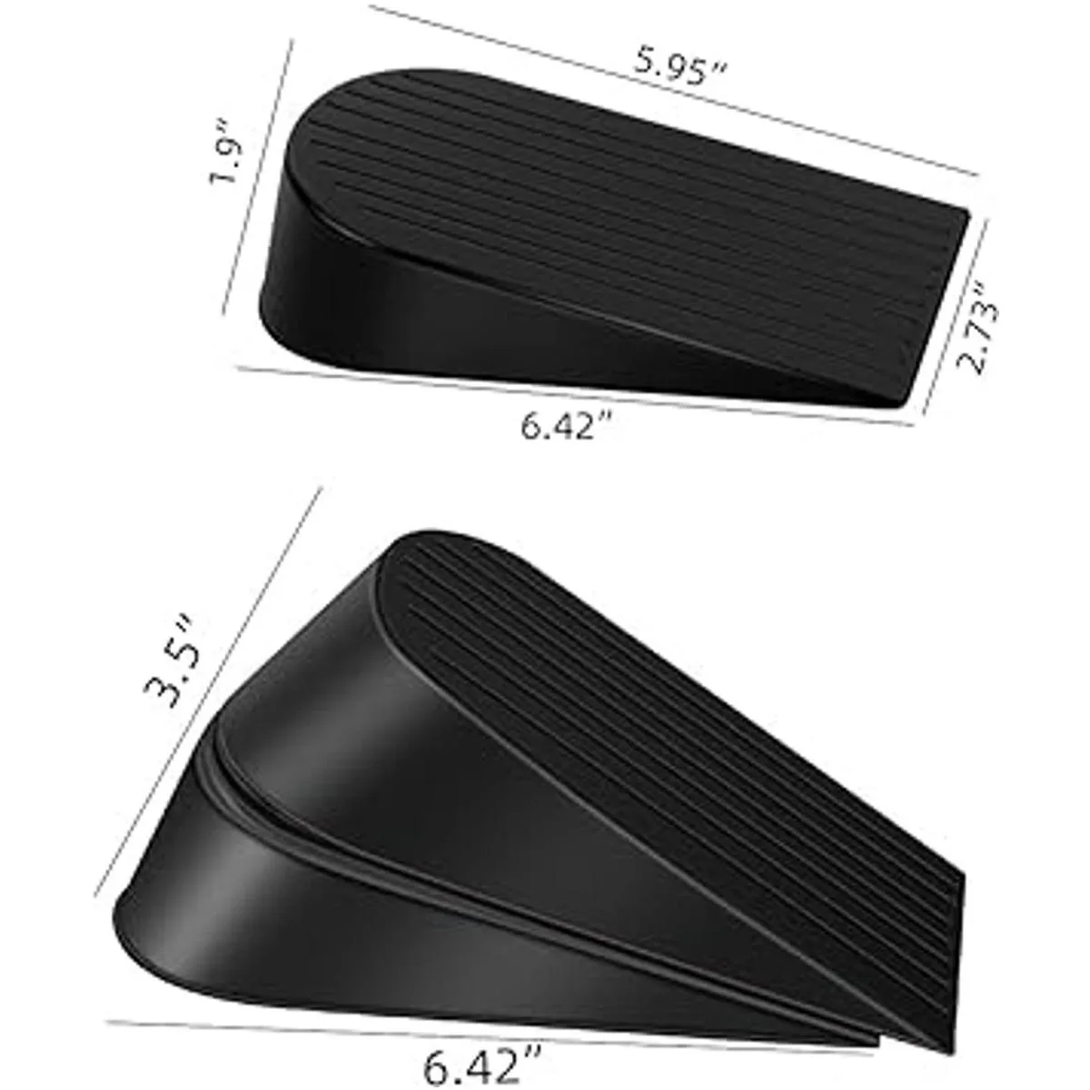 EIOUMAX Tope de puerta grande cuña de goma resistente_3