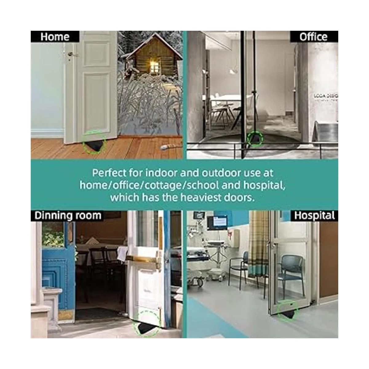 EIOUMAX Tope de puerta grande cuña de goma resistente_5