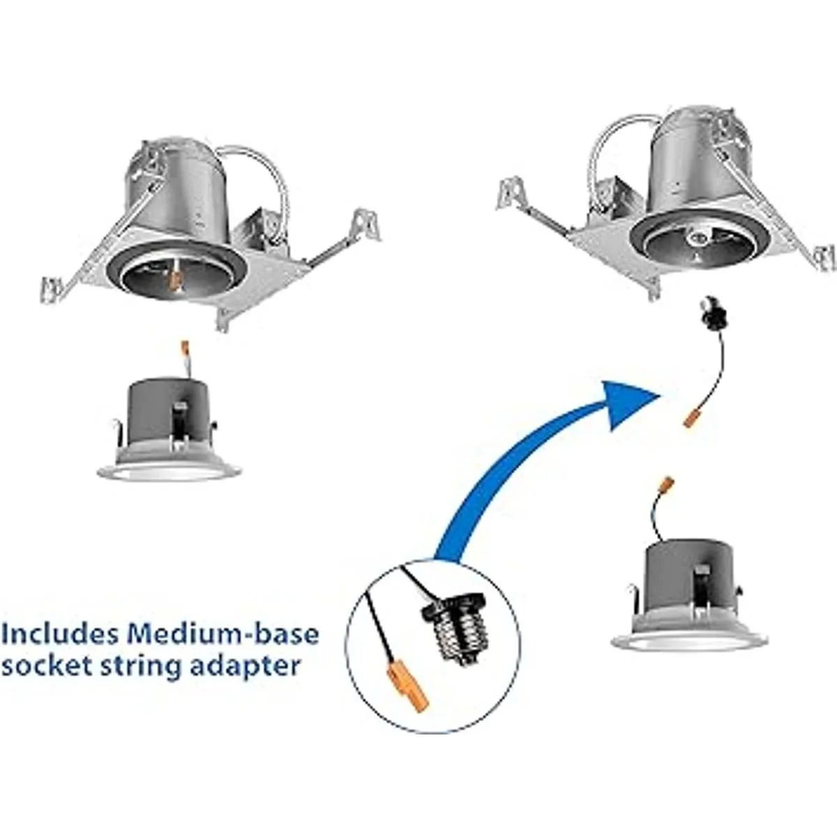 NICOR Lighting DCR41061202KWH Foco empotrable LED de 4.0_4