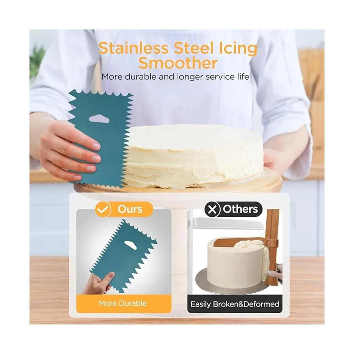 TangChu Tocadiscos giratorios para tartas de aluminio_4