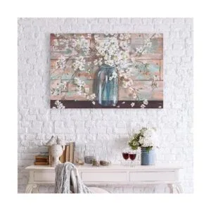 Patton Wall Decor Blooms In Mason Jar Arte en lienzo_5