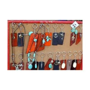 Selizo 100 llaveros con cadena y borlas colgantes a_6