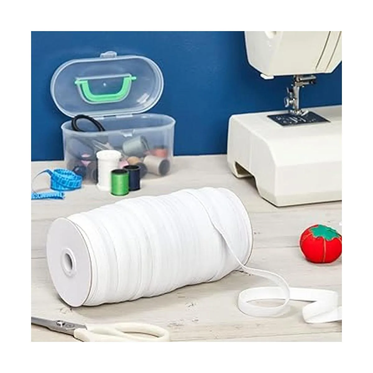 Elástico blanco de 12 pulgada para coser ropa bandas de_2