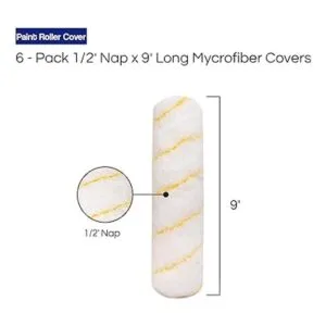 Pro Grade Cubiertas para rodillos de pintura microfibra_2