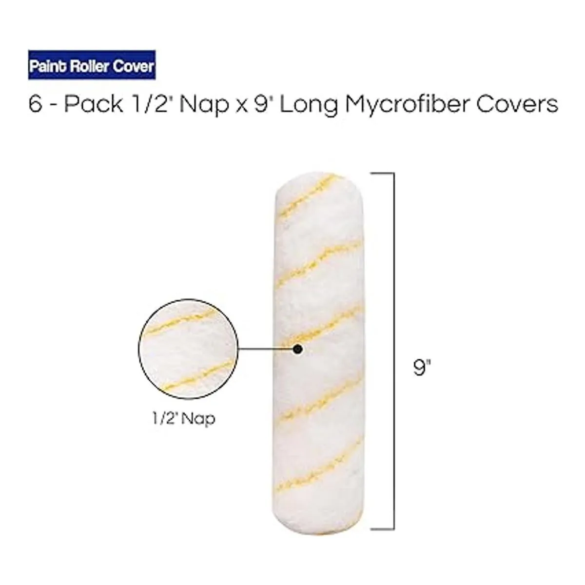 Pro Grade Cubiertas para rodillos de pintura microfibra_2