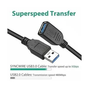 SaiTech IT Paquete de 4 cables de extensión USB 3.0 de_4